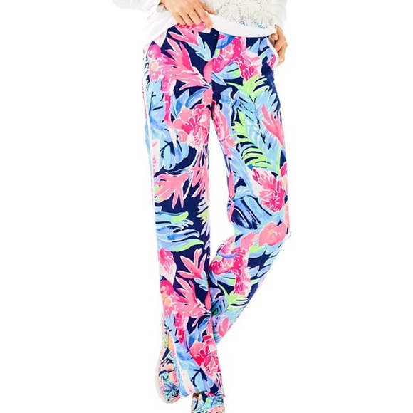 Lilly Pulitzer Madeira Pant High Tide Tropicolada - Picture 2 of 6
